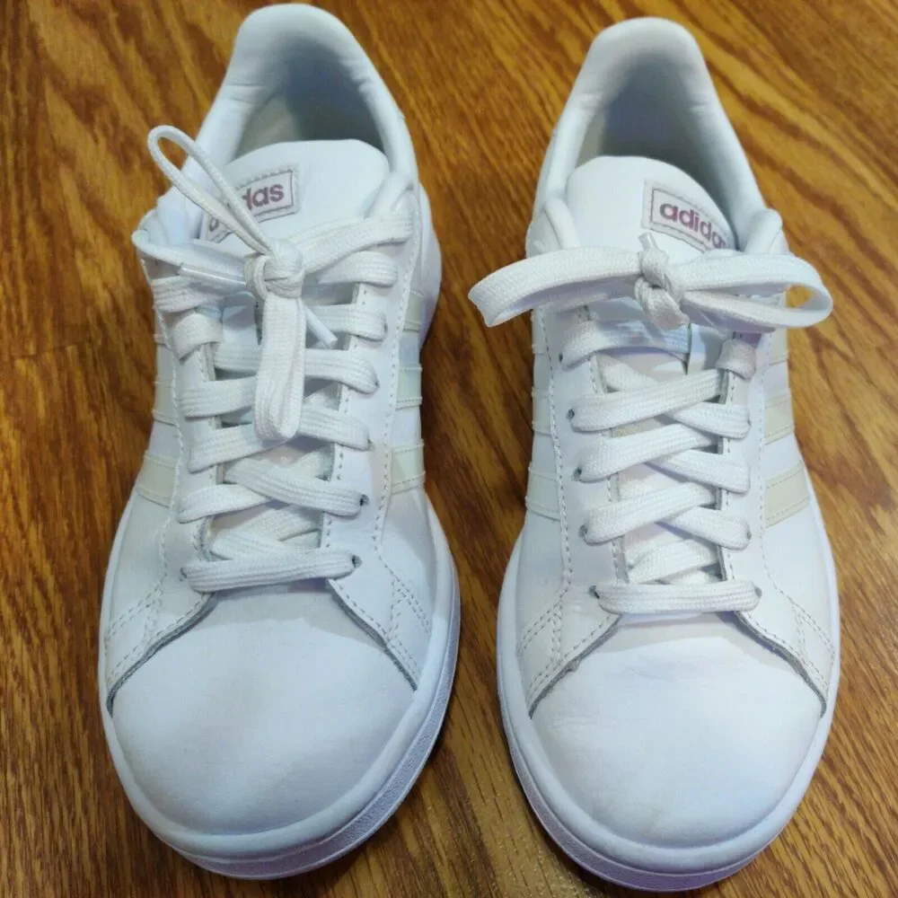 Adidas X Zoe Saldana Grand Court Women’s Sneakers ~ Very Nice Condition ~ SZ 6.5